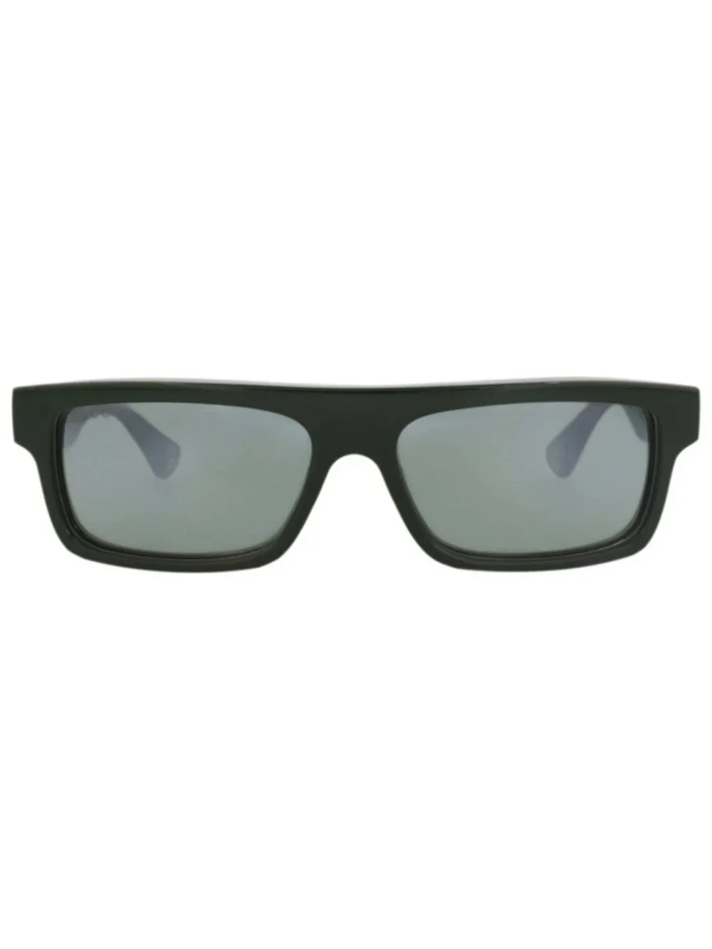 New Gucci Women's Sunglasses Square Rectangle Recycled Acetate Frame Mens Green